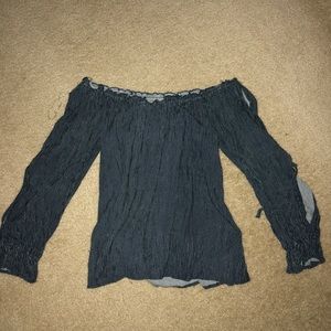 Cute off the shoulder top with slits